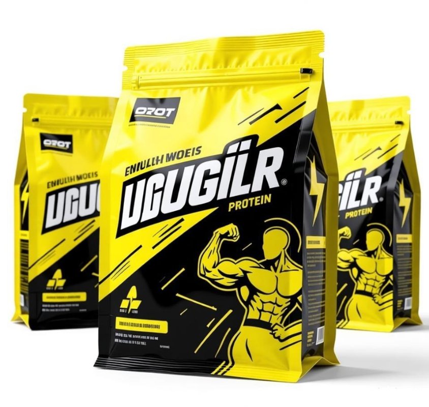 Customizable Protein Powder Bag Packaging