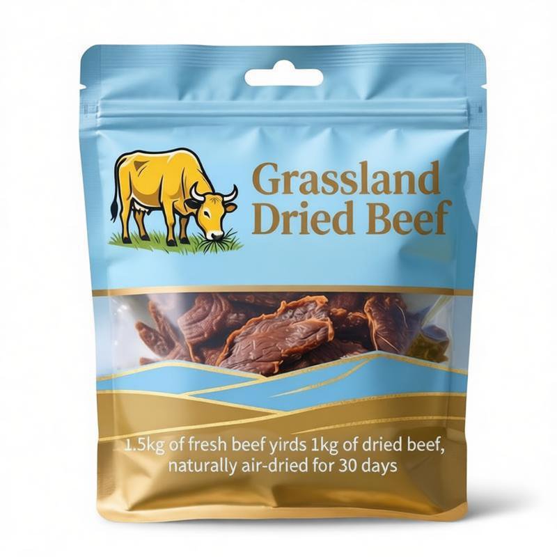 Dried beef packaging bag