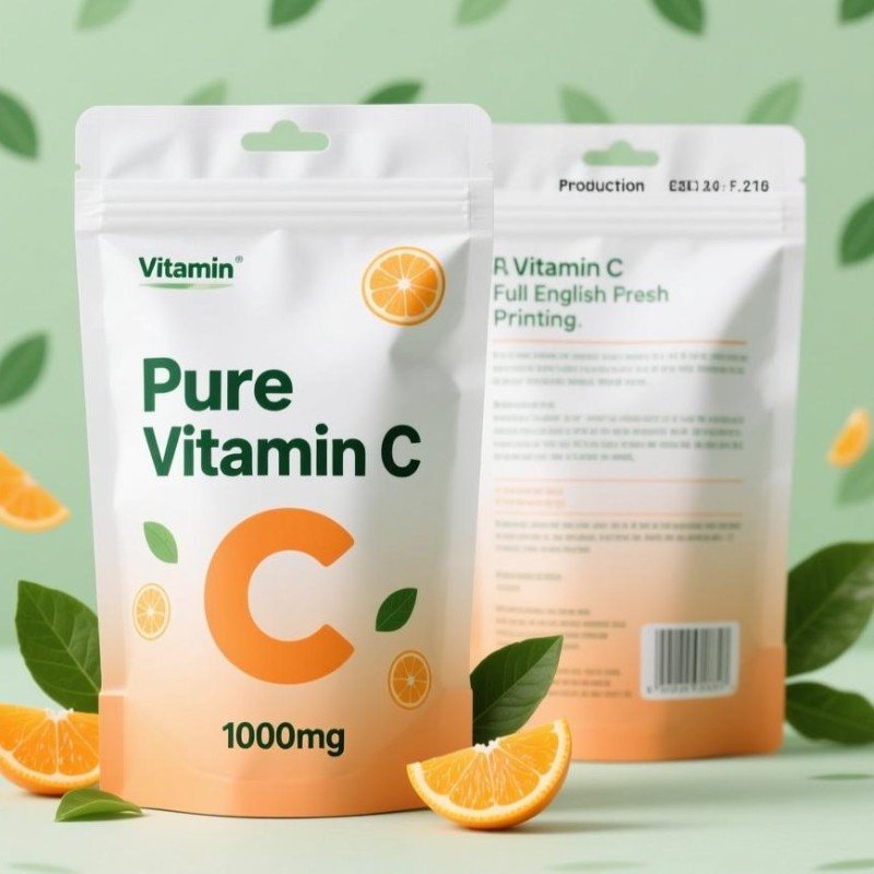 Custom Health Supplement Packaging Bags