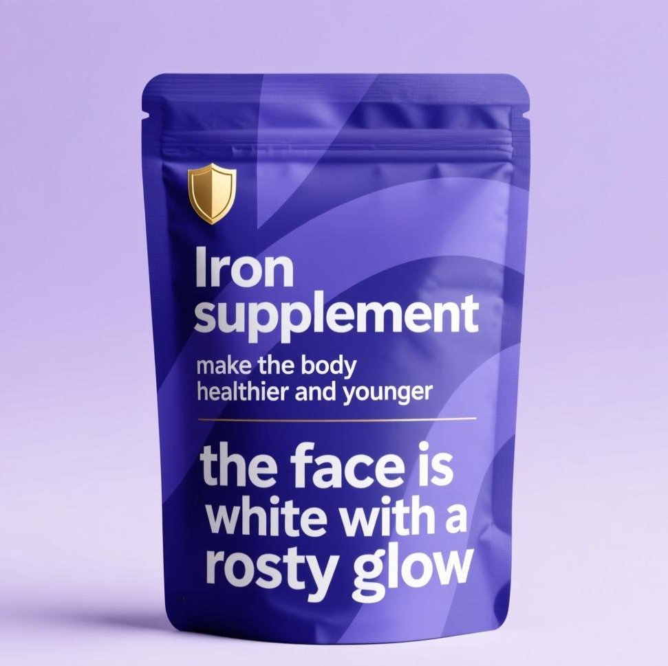 Supplement Packaging Custom iron packaging