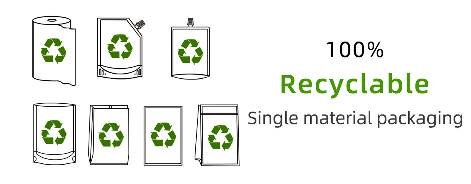 mono-material recyclable packaging