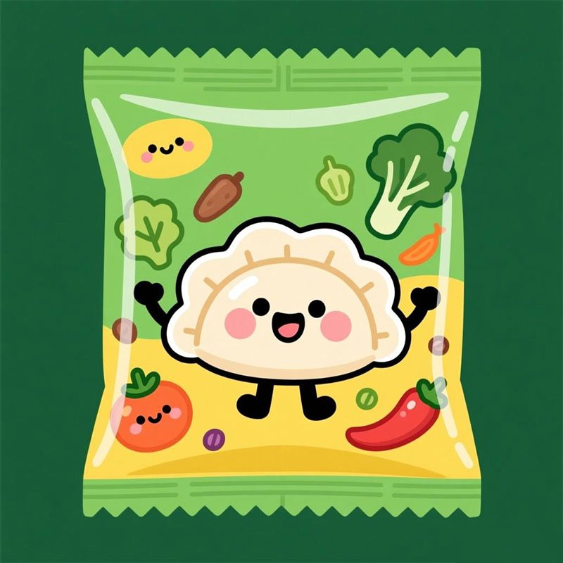 Custom frozen dumpling packaging bags