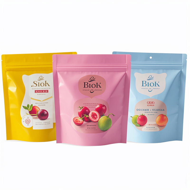 Custom Flat Style Snack Packaging Bags