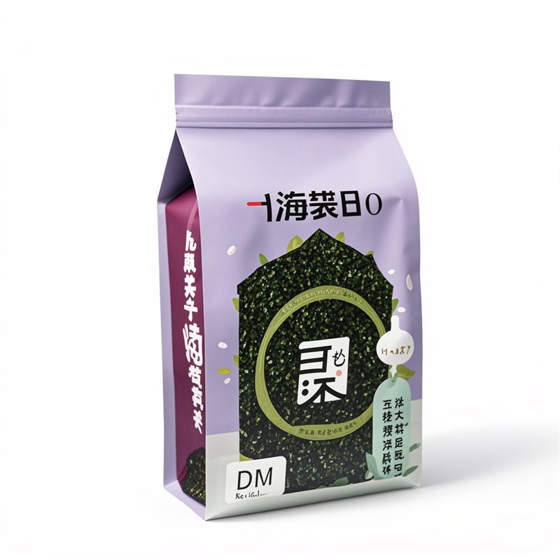 Custom Design Printed Seaweed Snack Pouch Packaging