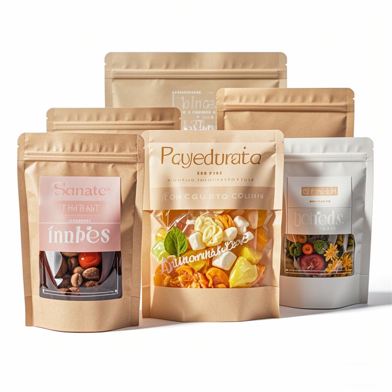 Custom Clear Window Packaging Bags