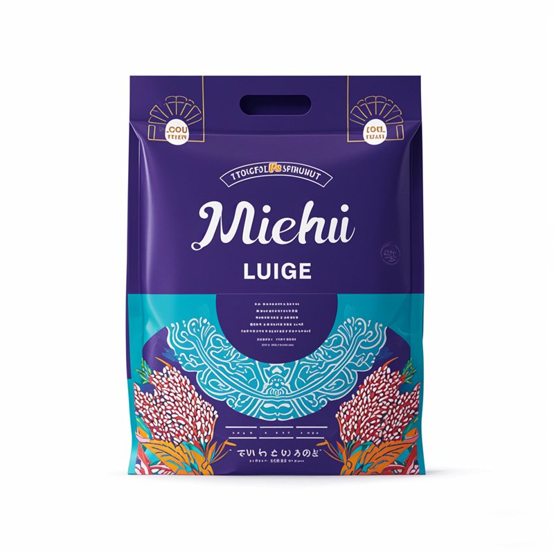Custom Design Printed Rice Packaging Bag