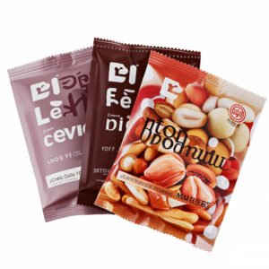 Custom printed flat pouches for snack packaging