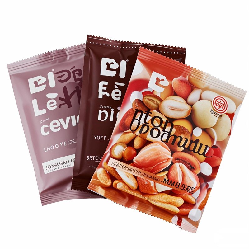 Custom printed flat pouches for snack packaging