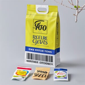Food Grade 4 Side Seal Custom Packaging Bags