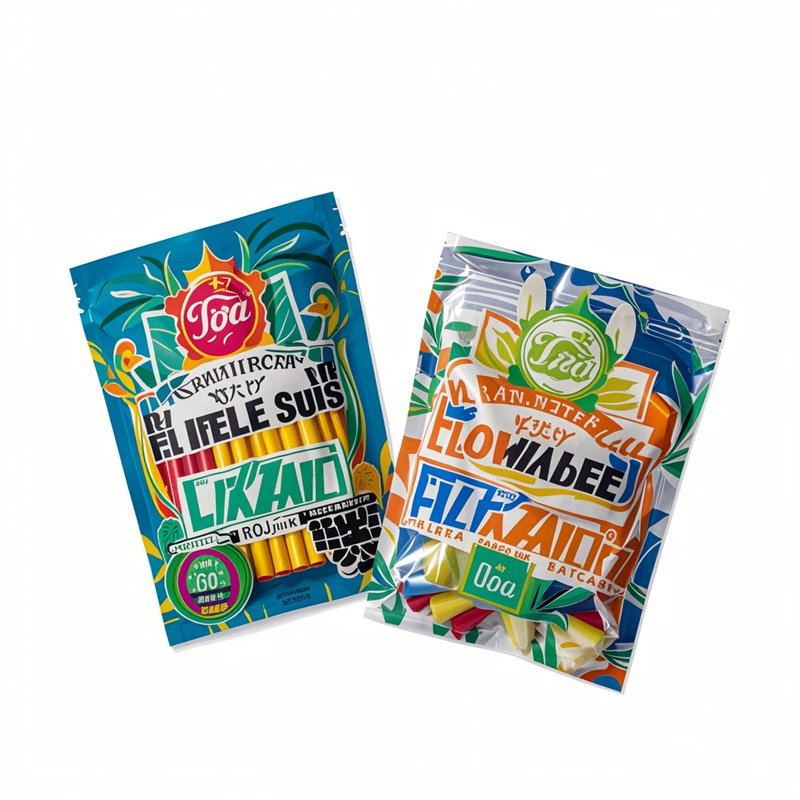 ‌Custom Printed Snack Flat Bag