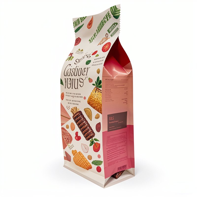Custom Eight-Sided Sealed Snack Packaging Bags