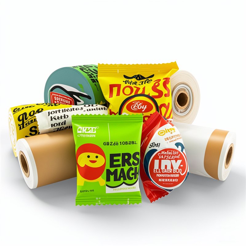 Custom Printed Snack Packaging Roll Stock