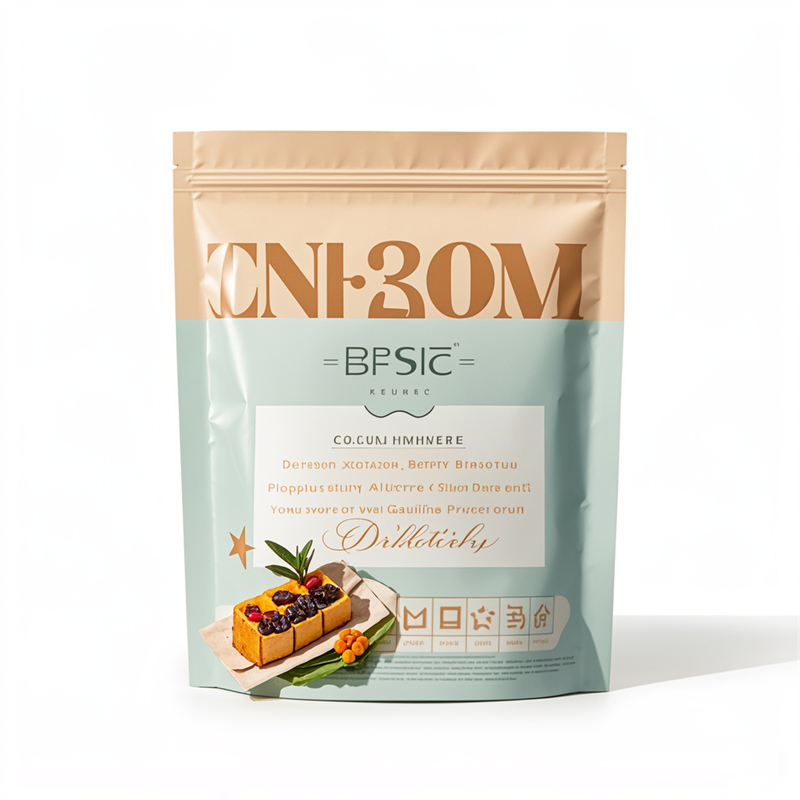 Custom Printed Flat Packaging Bags for Snacks
