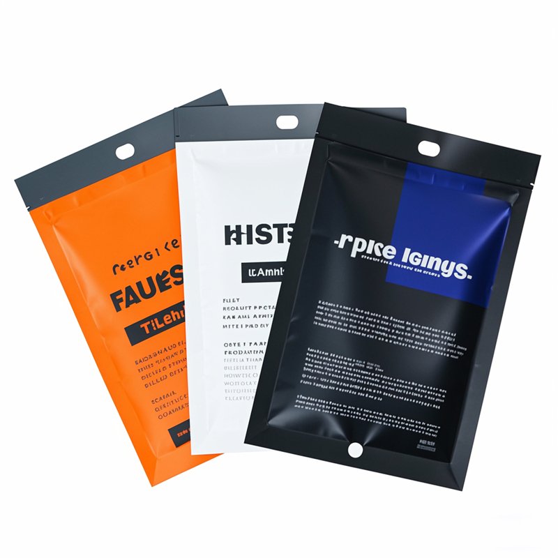 Custom Printed Three-Edge Sealed Bags