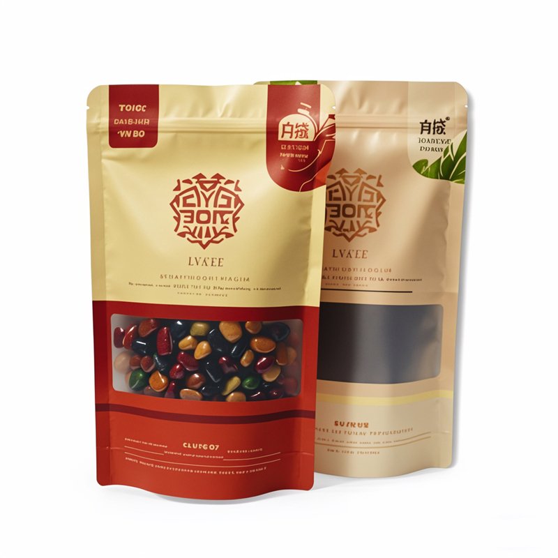 Custom Printed Clear Window Packaging Bag