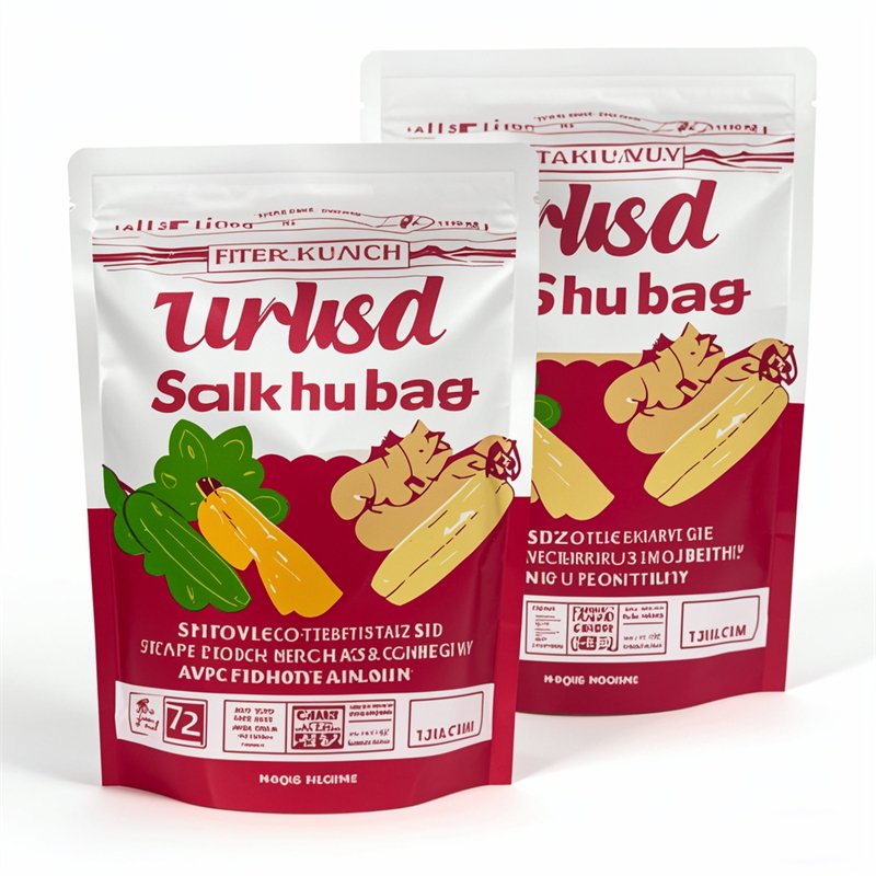 ‌Custom Printed Snack Stand-Up Pouches