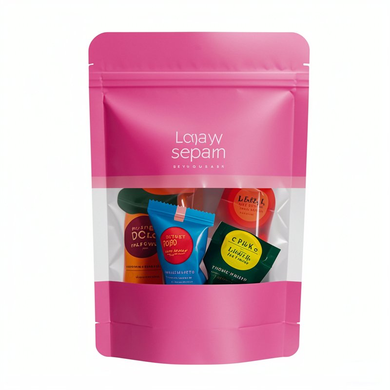Window Stand-Up Resealable Pouches