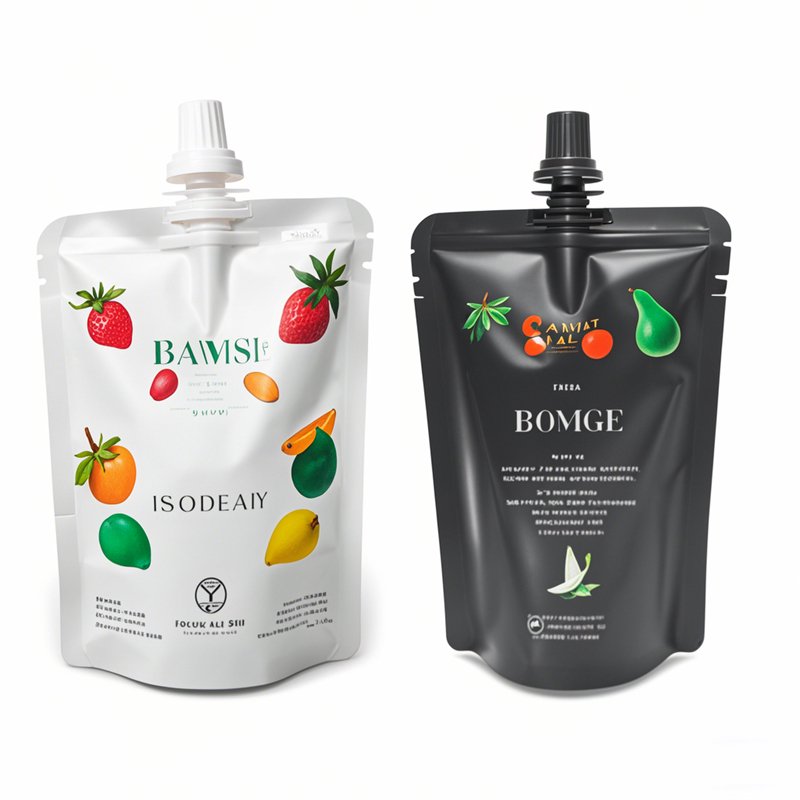 customized fruit purees spout pouch packaging bags